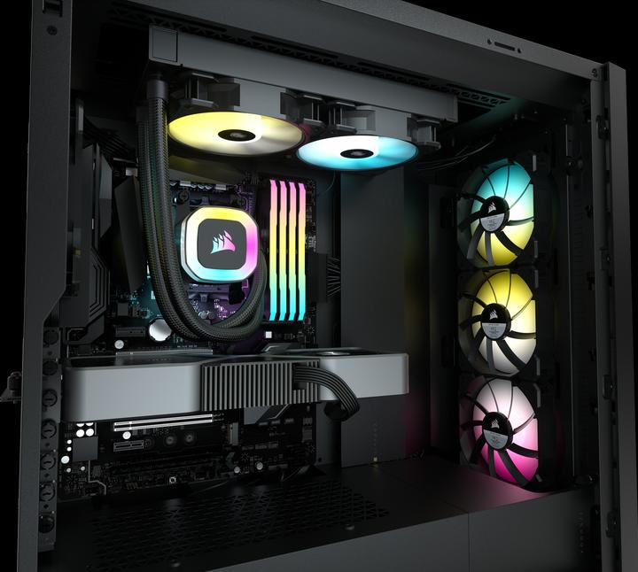 Actual product image Corsair H100 RGB