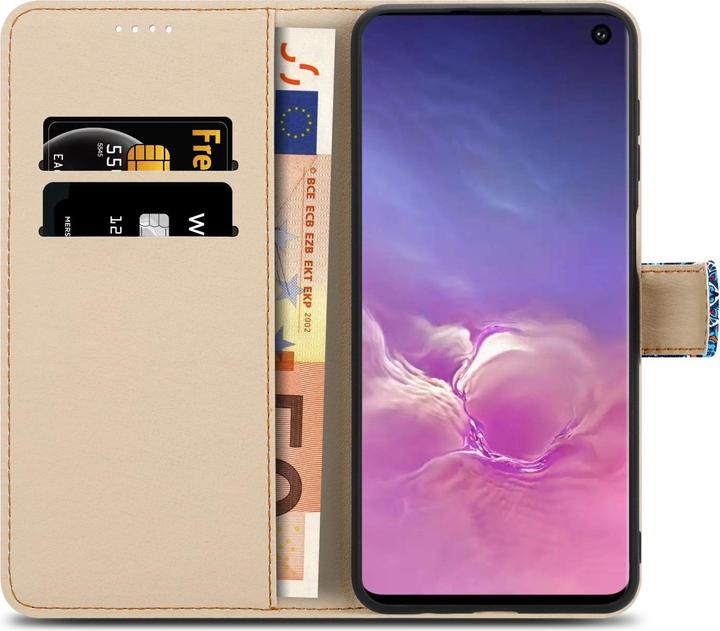 Actual product image Cadorabo Book cover with print (Samsung Galaxy S10)