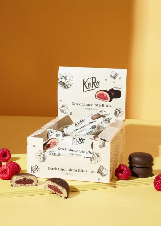 Produktbild KoRo Bio Haferkeks mit Himbeerfüllung und dunklem Schokoladenüberzug (480 g)