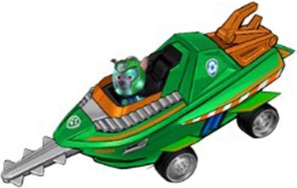 Immagine prodotto Spin Master Paw Patrol Aqua Pups Veicolo Deluxe Rocky
