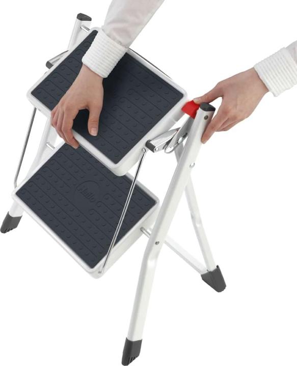 Produktbild Hailo MK60 StandardLine, Stahl-Trittleiter, 2 Stufen (Stehleiter, 50 cm)