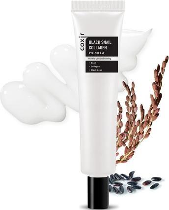 Coxir Schwarze Schnecke Kollagen Augencreme 30ml 1.01 Fl.Oz. mit schwarzen Bohnen und Schneckenschleim (30 ml)