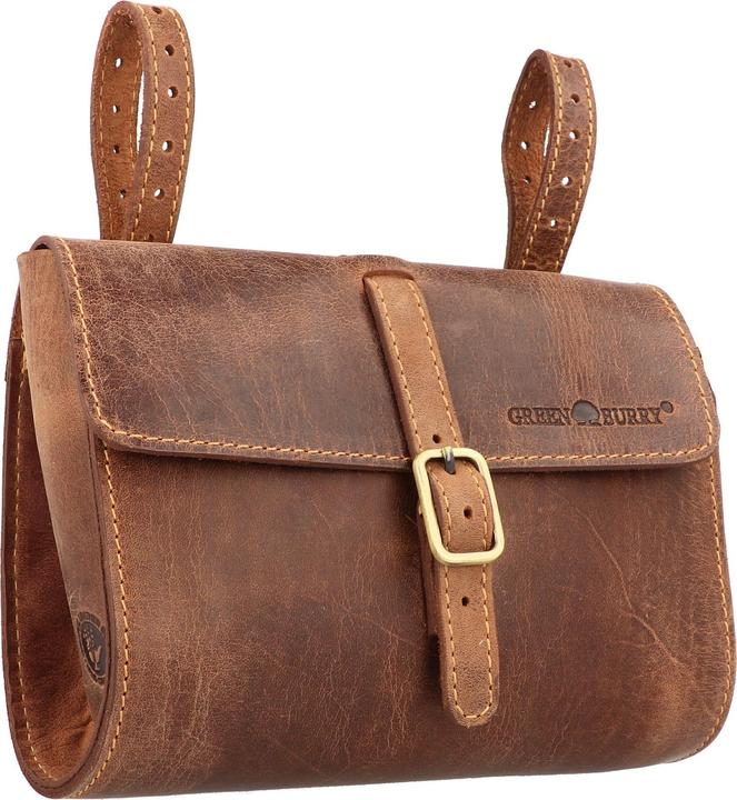 Produktbild Greenburry Vintage Fahrradtasche XL Leder 20 cm (2 l, Lenkertasche)