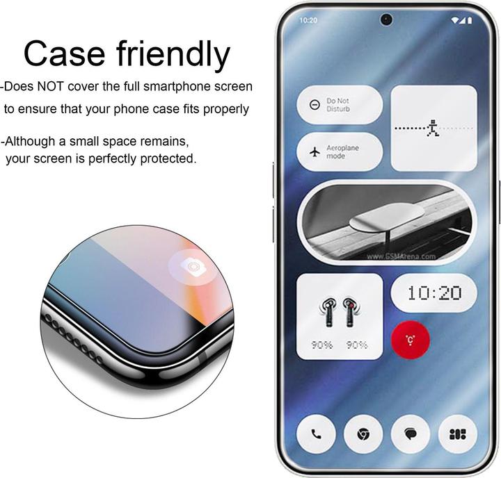 Produktbild Cadorabo Display Schutzglas Folie für Nothing Phone 2a (1 Stück, Phonemax Rocky 2)