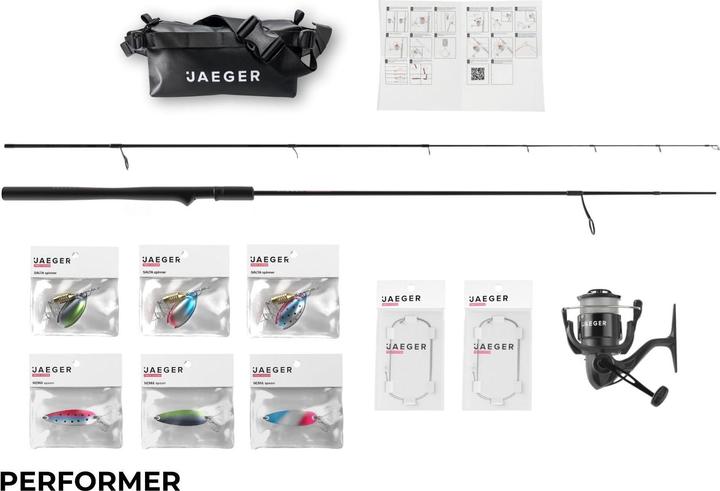 Image du produit Jaeger Trout Go Kit - Combo De Démarrage Pour La Truite (Filature, 210 cm)