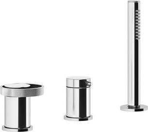 Produktbild Gessi Anello, Dreiloch-Wannenrand-Armatur, mit 2-Wege-Umlenk-Kartusche, für separaten Wanneneinlauf