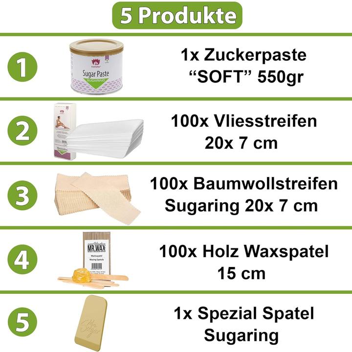 Image du produit Mr. Wax Kit de démarrage de pâtes à sucer M (100 x, 550 g)