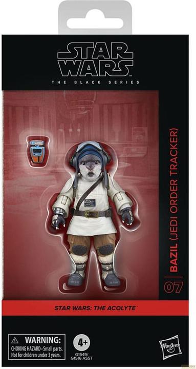 Actual product image Hasbro Star Wars: The Acolyte Black Series action figure Bazil (Jedi Order Tracker) 10 cm