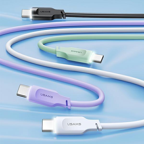 Image du produit Usams Câble de charge type-C vers type-C - Blanc (1.20 m)