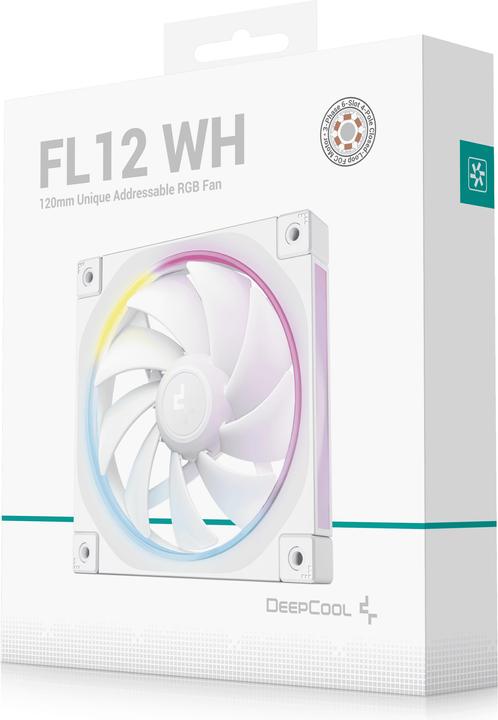 Actual product image Deepcool FL12 120x120x25 White (120 mm, 1 x)