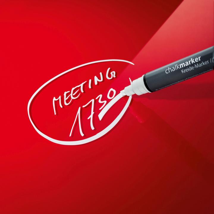 Produktbild Sigel Glas-Whiteboard 120x90cm rot magnetisch Artverum