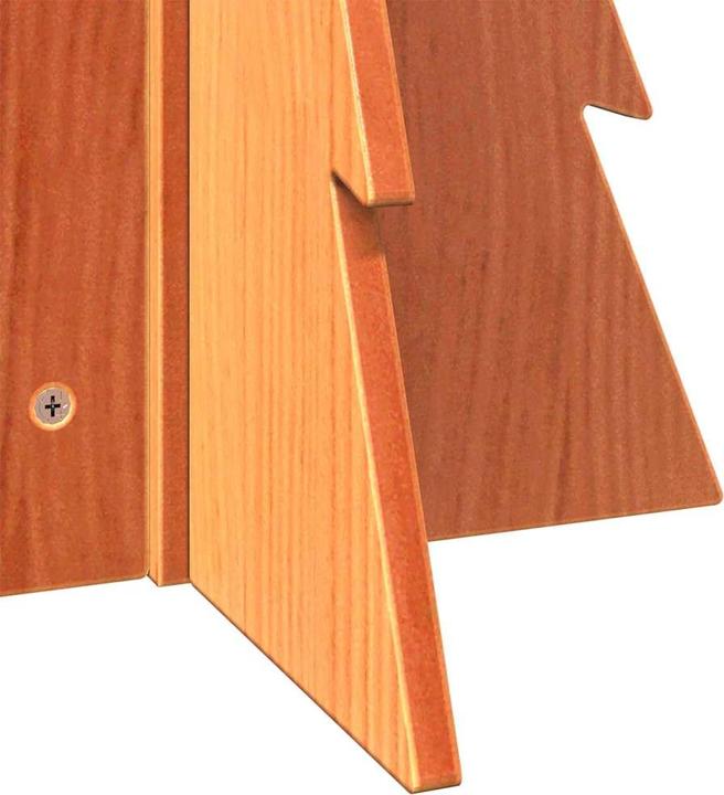 Actual product image VidaXL Christmas tree wood Christmas tree decoration wooden tree 69,5cm solid wood pine