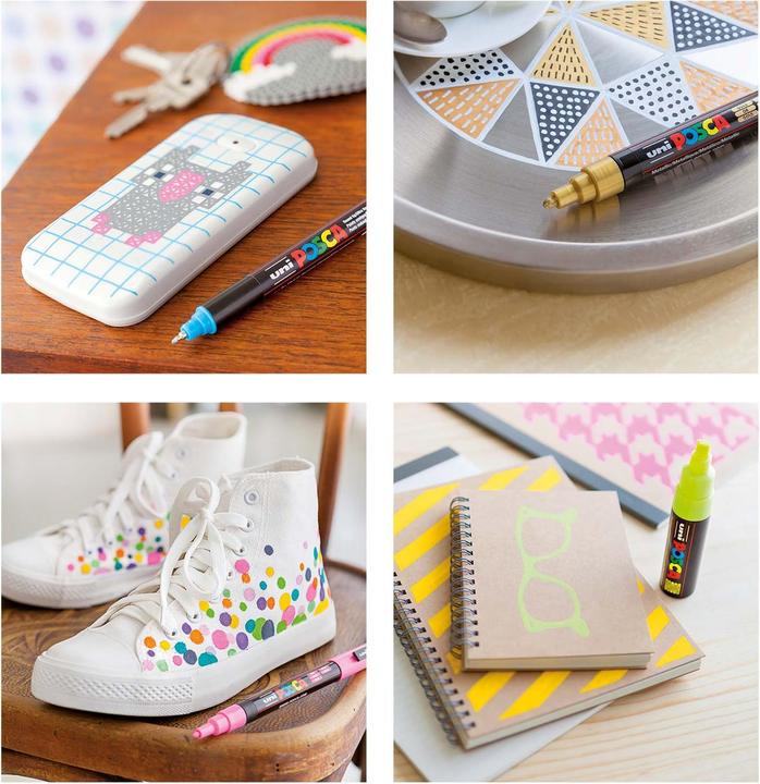 Actual product image Posca Felt-tip pen PC-3M Set of 16 (Multicolor, 1.30 mm, 16 x)
