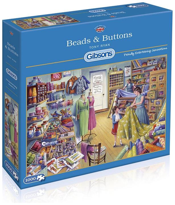 Gibsons Puzzle Beads & Buttons 1000 pieces (1000 pieces)