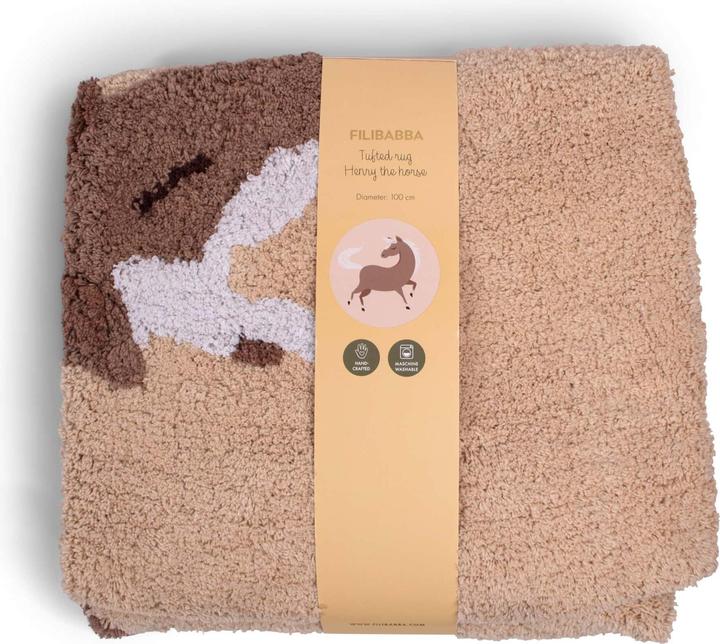 Produktbild Filibabba Teppich - Pferd Henry (100 x 100 x 2 cm)