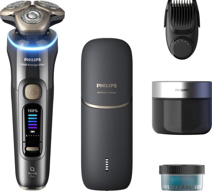 Philips i9000 Prestige Ultra XP9402/46 Rasoio elettrico Wet & Dry con SkinIQ Pro
