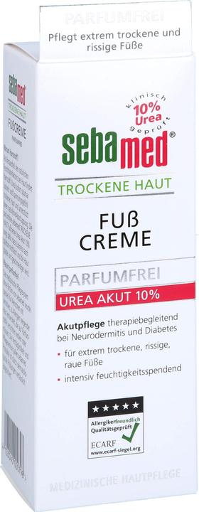 Actual product image Sebamed Dry Skin Fragrance Free Foot Cream Urea 10%, 100 ml CRE (Foot bath, 100 ml)
