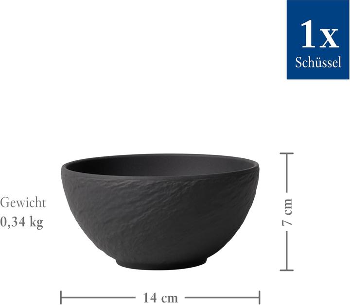 Actual product image Villeroy & Boch Bol Manufacture Rock (14 cm, 0.65 l, 1 x)