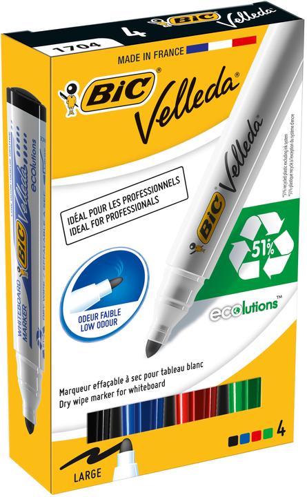 Produktbild Bic Velleda (Mehrfarbig, 4.95 mm, 4 x)