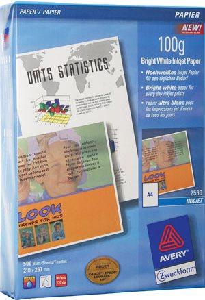 Image du produit Avery Papier jet d'encre (100 g/m², 500 x, A4)