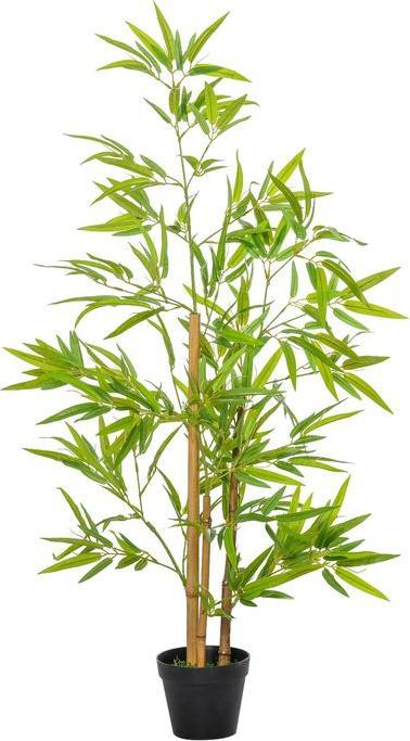 Produktbild Swisshandel24 Künstlicher Bambus Kunstpflanze Dekoration Kunstbaum Baumdekoration 120cm (120 cm)