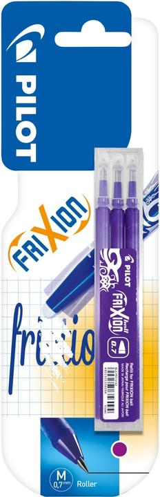 Produktbild Magni Pen 2261008B3 - Ersatzminen Tintenroller Frixion Ball, Stärke 0,7 mm, violett, radierbar, 3 St (Nachfülleinheit, Violett, 0.40 mm)