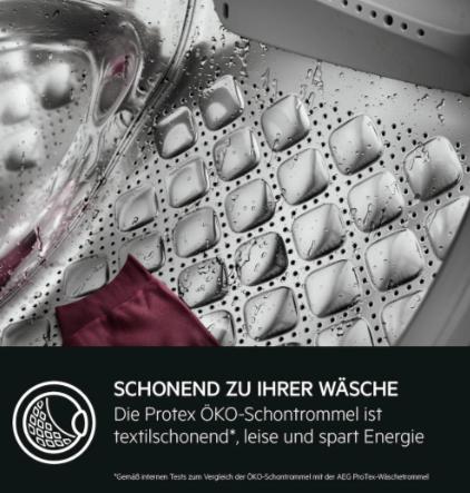Produktbild AEG LR7G60489 wasmachine Voorbelading 8 kg 1400 RPM A Wit (8 kg, Links)