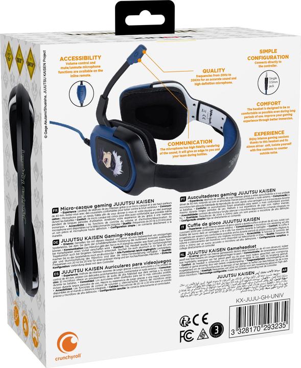 Produktbild NoName JUJUTSU KAISEN - Casque Filaire - PS4/PS5/XBOX/SWITCH/PHONE (Kabelgebunden)