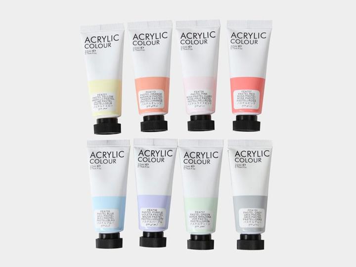 Actual product image I Am Creative Basic acrylic set (Colored, Pastel, 176 ml)