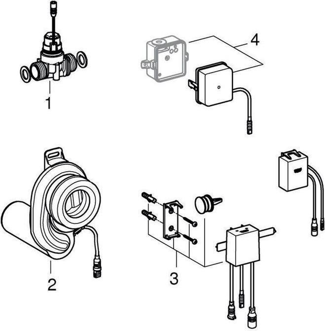 Produktbild Grohe Temperatursensor mit Bluetooth, für Urinal, Trafo chrom