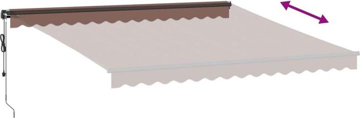 Immagine prodotto VidaXL Markise Gelenkarmmarkise Sonnenmarkise Automatisch Braun 400x350cm (4 m)