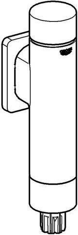 Actual product image Grohe Flush valve RONDO A.S. for WC 3/4inch integrated shut-off chrome