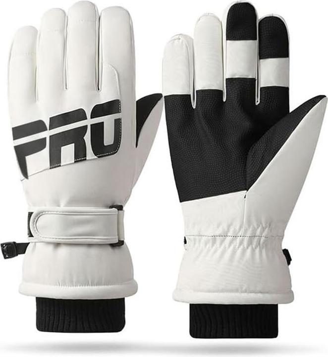 Actual product image Techsuit - Touchscreen Gloves Pro (OG104) - for Ski, Waterproof, Size L - White (L)