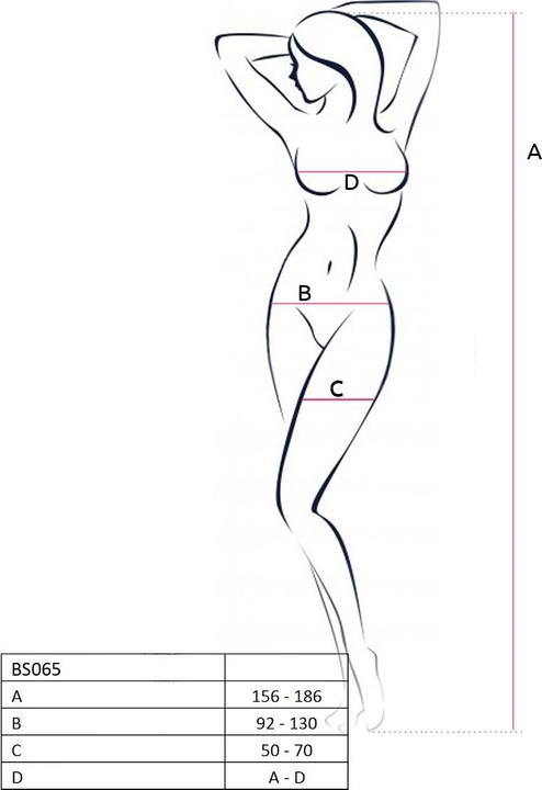 Produktbild Passion Woman Bs082 Bodystocking - Weiss Eine Gr?Sse (One Size)