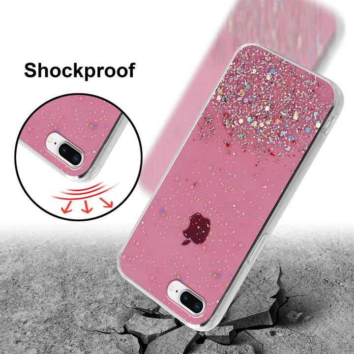 Actual product image Cadorabo TPU cover sparkling glitter (Apple iPhone 7 Plus, Apple iPhone 7s Plus)