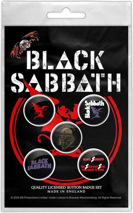 Black Sabbath AnsteckerSet Red Devil 5erPack Kunststoff Metall