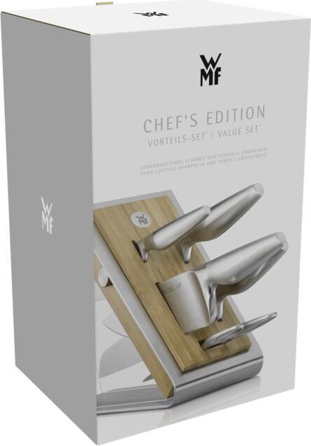 Actual product image WMF Knife block equipped 6-piece CHEF'S EDITION beech