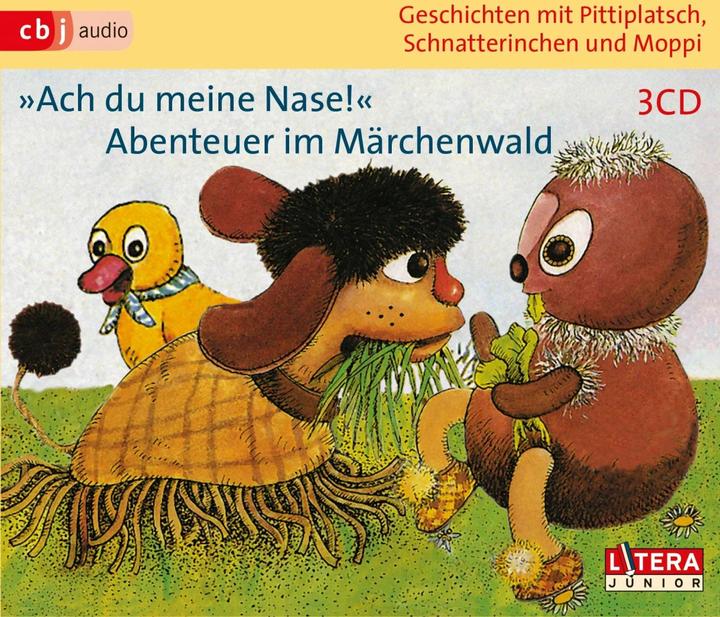 Immagine prodotto Storie con Pittiplatsch, Schnatterinchen e Moppi "Oh il mio naso!" Avventure nelle favole (Ingeborg Feustel, Friedgard Kurze, Heinz Schröder, Günther Schiffel, Günter Puppe, Tedesco)