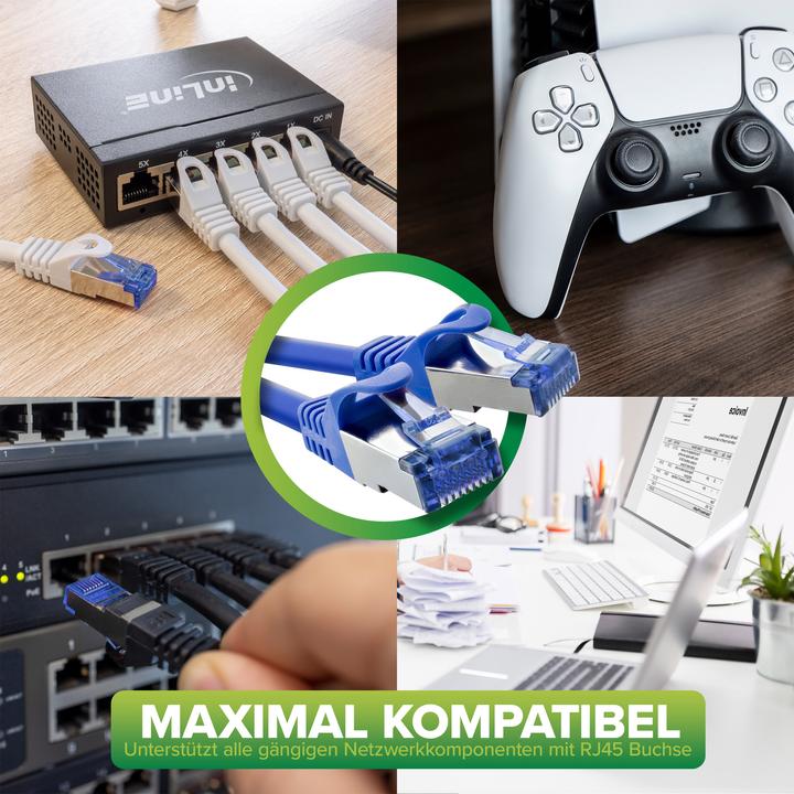Actual product image InLine Patchkabel (S/FTP, CAT6a, 3 m)