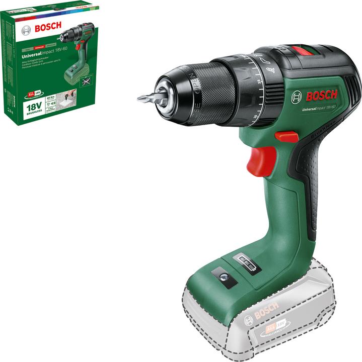 Image du produit Bosch Home & Garden UniversalImpact 18V-60 (Fonctionnement sur batterie)