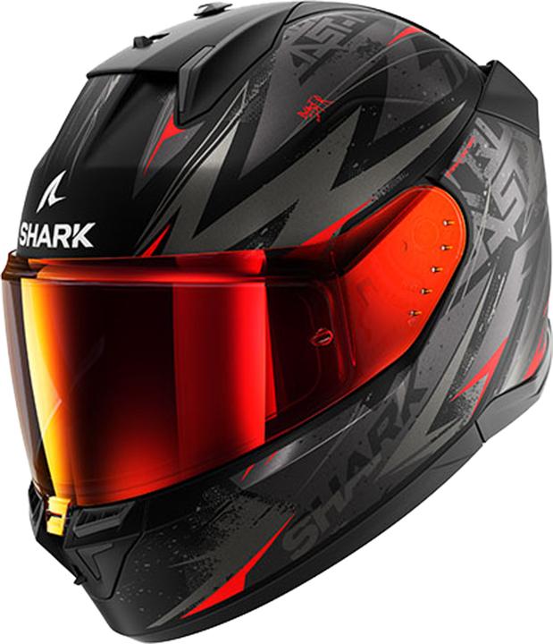 Actual product image Shark Casque Intégral D-Skwal 3 Blast-R / Noir / Rouge / Gris / Mat XL (XL)