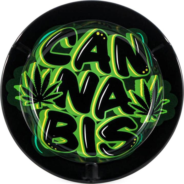 Image du produit zzz_Archived_By_PCD_Multi;I_zu_Multi-i Metal Tin Ashtray - Cannabis