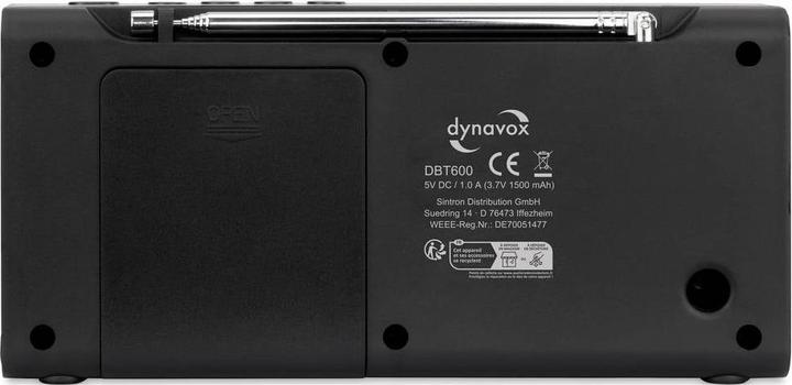 Actual product image Dynavox World receiver DAB+, FM Bluetooth®, DAB+ Black (FM, DAB+, Bluetooth)