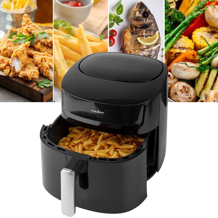 Actual product image Nedis Hot air fryer | 7.2 l | Timer: 240 min | Number of preset programmes: 8 | Digital | (EU plug)