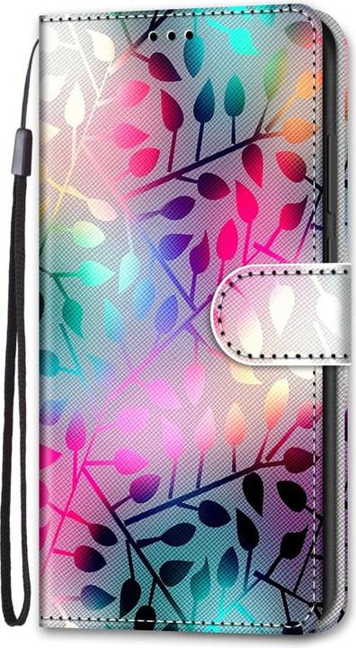 Productafbeelding Cover-Discount iPhone 13 mini - leren hoesje bladeren (Apple iPhone 13 mini)