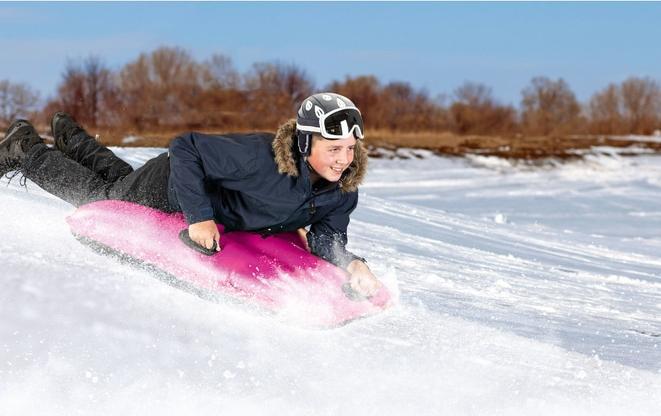 Actual product image Mica Bodyboard for water and snow - pink