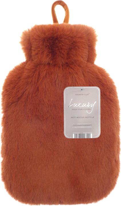 Actual product image Ribbon Super Luxury Faux Fur Hot Water Bottle And Cover (1 l)