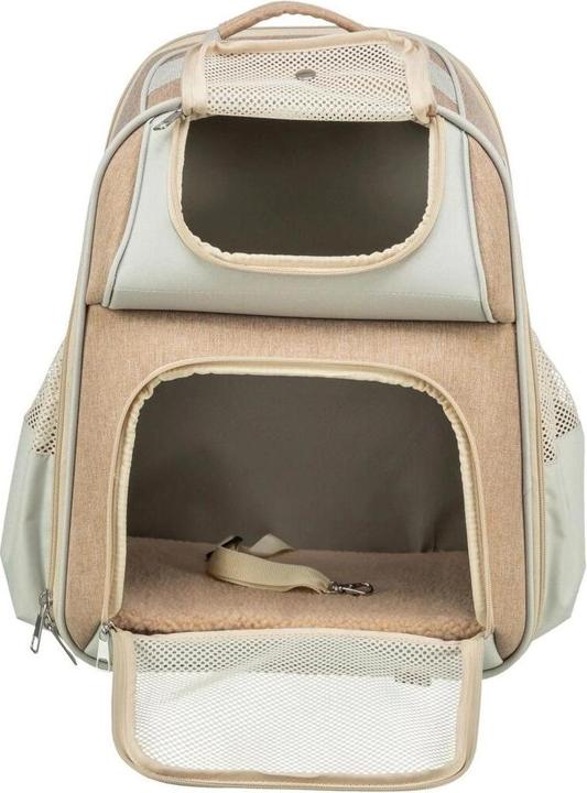 Produktbild Trixie Tiertransport-Rucksack Willow Beige/Braun (Katze, Hund, Reflektoren, Atmungsaktiv)