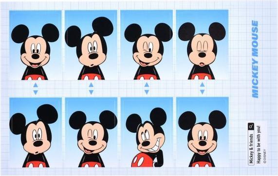 Produktbild Disney Mickey Maus Fotoaufkleber Sticker Collection