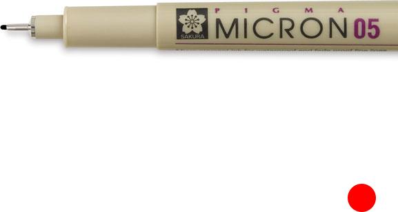 Produktbild Sakura Fineliner Pigma Micron 0,4mm XSDK0419 (Rot, 1 x)